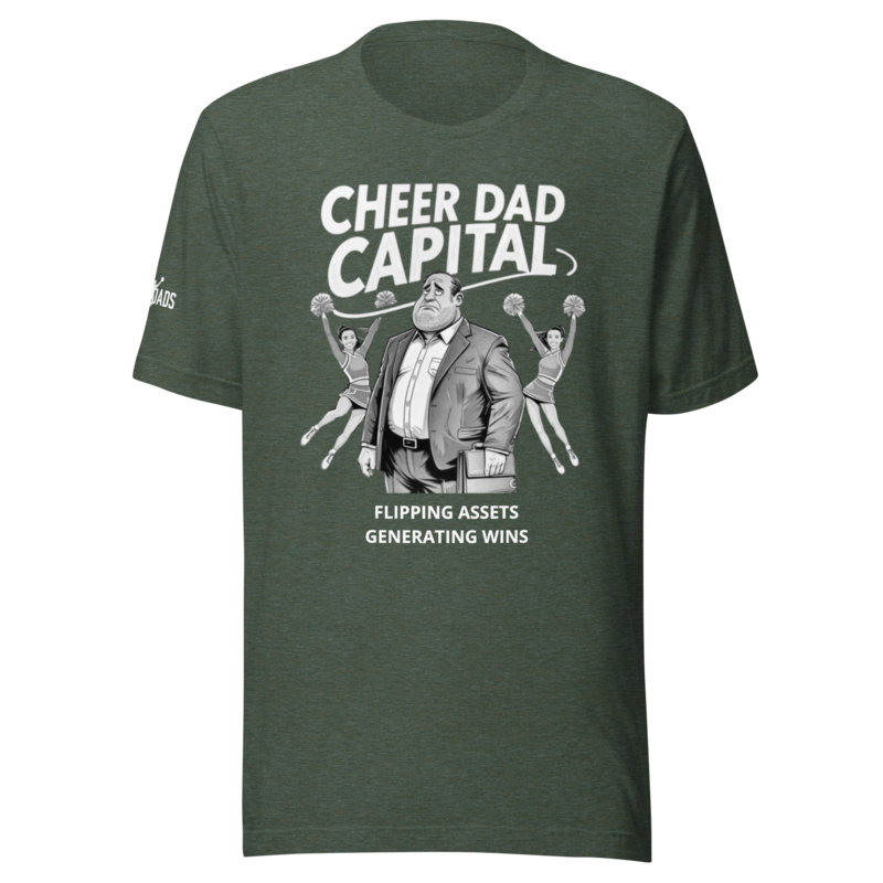 Cheer Dad Capital - T Shirt mockup 5