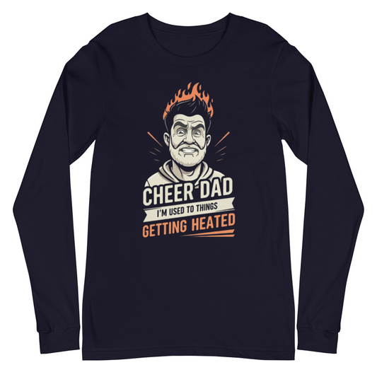 Cheer Dads Can Handle The Heat - Long Sleeve mockup 2