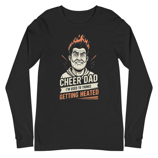 Cheer Dads Can Handle The Heat - Long Sleeve mockup 1