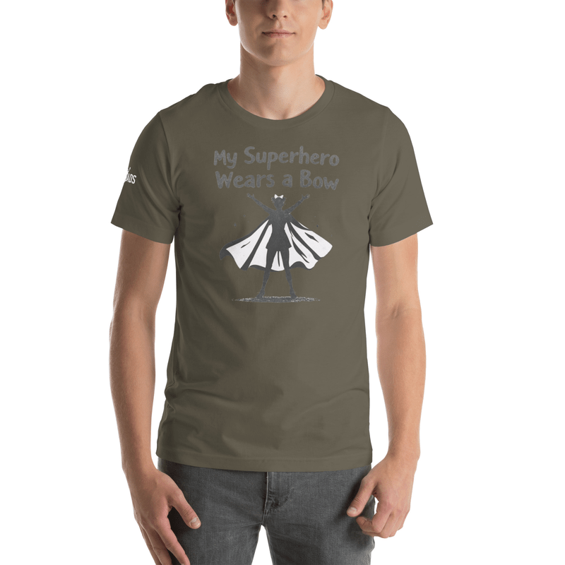 My Superhero Wears a Bow - T Shirt - MatDads