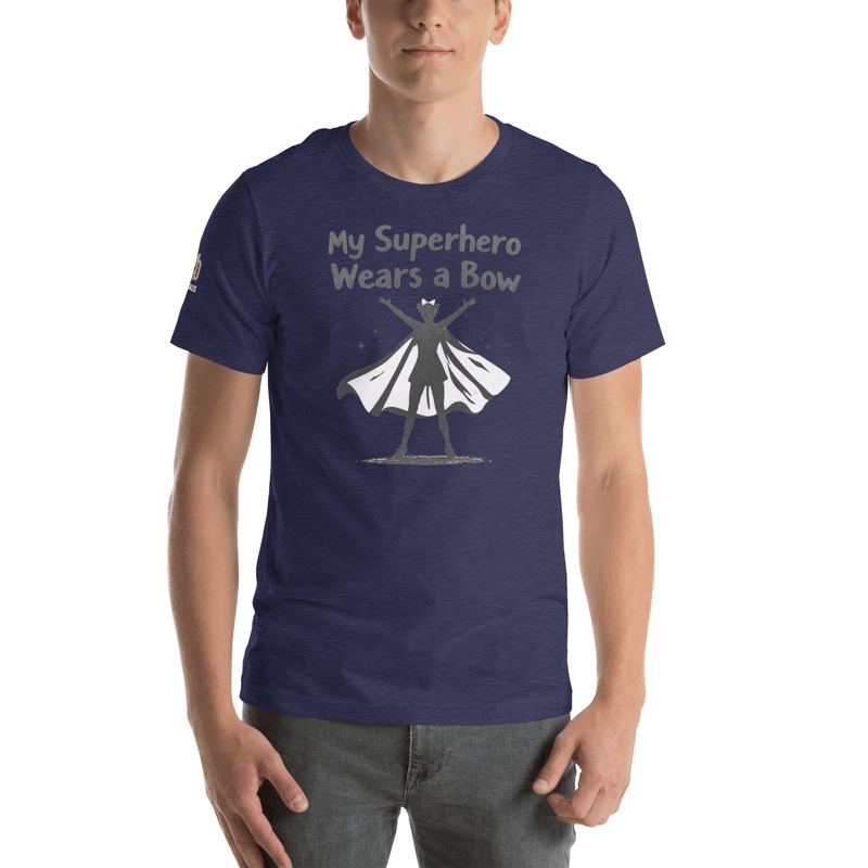 My Superhero Wears a Bow - T Shirt - MatDads