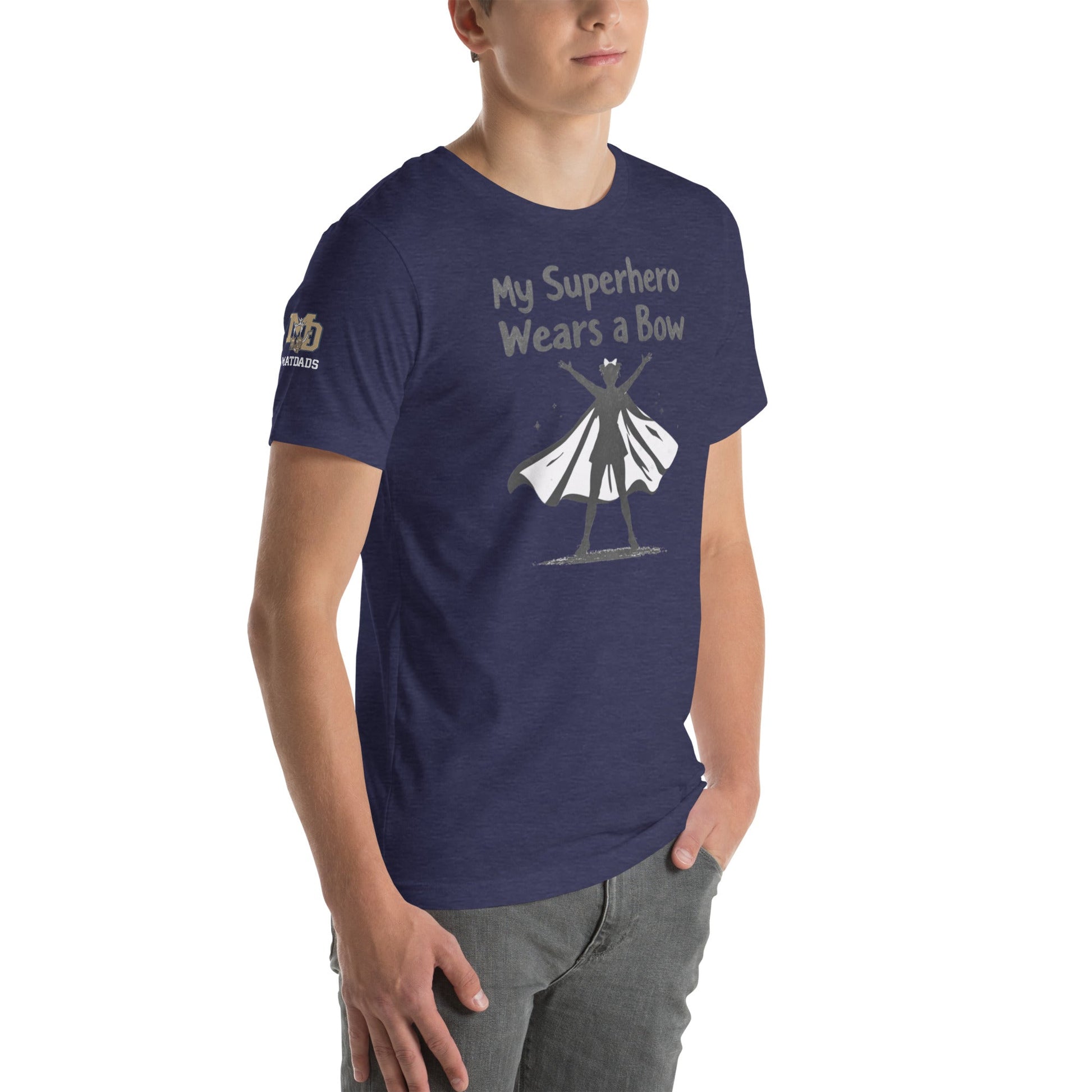 My Superhero Wears a Bow - T Shirt - MatDads
