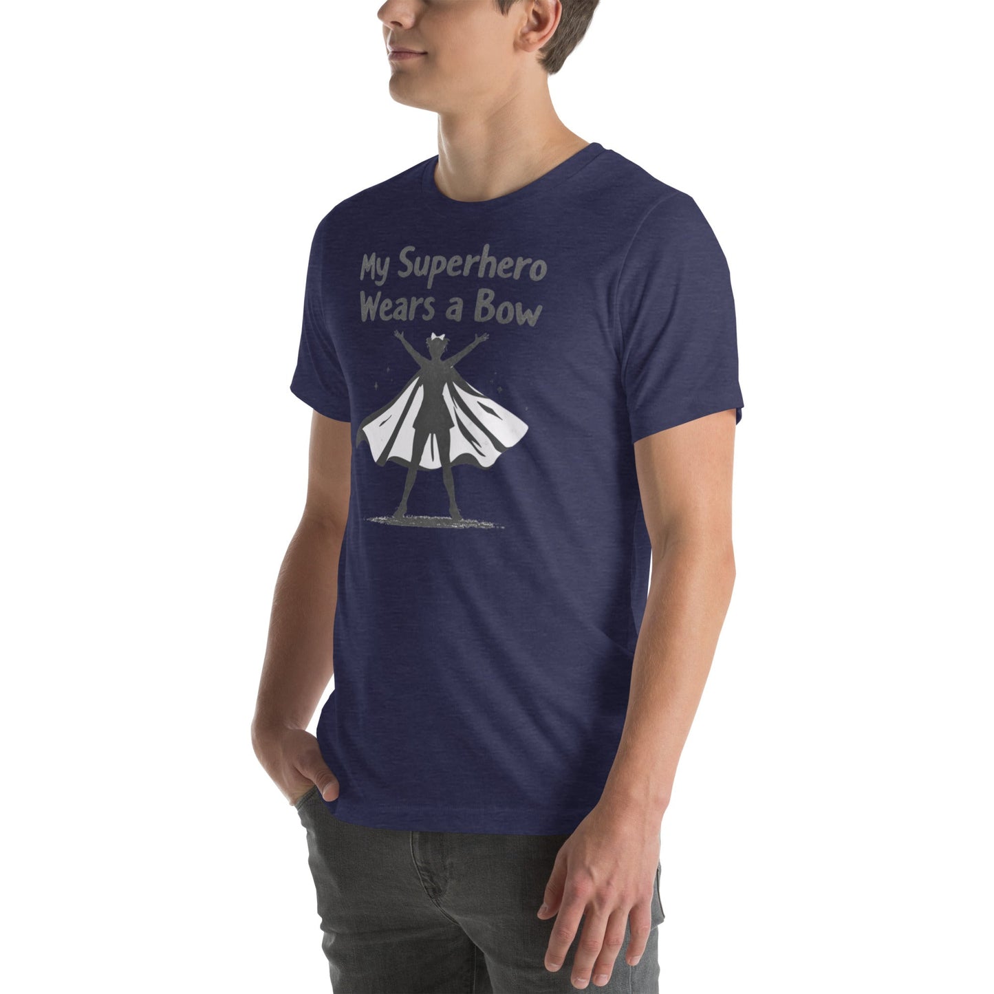 My Superhero Wears a Bow - T Shirt - MatDads